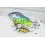Salmo Slider Floating 5cm/6g Gold Fluo Perch