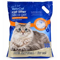 BeloCat Premium Podstielka pre mačky silikag&eacute;lov&aacute; 10 l