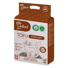 Podstielka pre mačky Velvet Paw Tofu Sterilised 6 l