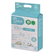 Podstielka pre mačiatka Velvet Paw Tofu s detsk&yacute;m p&uacute;drom 6 l