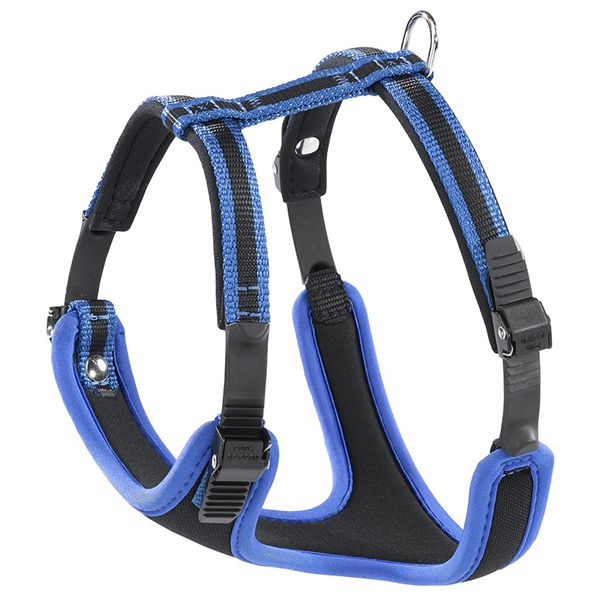 Postroj pre psa Ergocomfort P - modrý, L