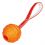Hračka pre psa - lopta na šnúre, oranžová, 7 x 29cm