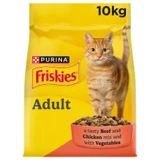Friskies granule pre mačky hov&auml;dzie, kura, zelenina 10 kg