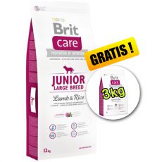 Brit Care Junior Large Breed Lamb Rice 12kg 3kg GRATIS ABC ZOO