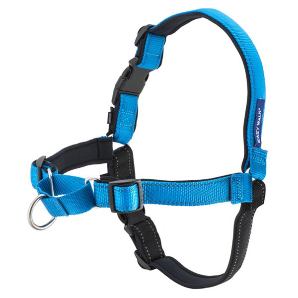 Postroj proti ťahaniu EasyWalk Deluxe - M, modrý