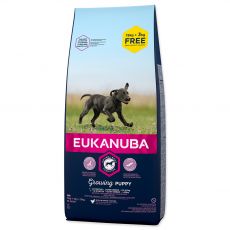 EUKANUBA PUPPY & JUNIOR Large Breed 15kg + 3kg ZDARMA