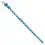 Svietiaci kožen&yacute; obojok s hviezdičkami, modr&yacute; 21 - 29cm, 12mm