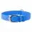 Ploch&yacute; kožen&yacute; obojok modr&yacute; 27 - 36cm, 15mm
