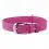 Ploch&yacute; kožen&yacute; obojok ružov&yacute; 30 - 39cm, 20mm