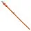 Ploch&yacute; kožen&yacute; obojok oranžov&yacute; 30 - 39cm, 20mm