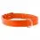 Ploch&yacute; kožen&yacute; obojok oranžov&yacute; 38 - 49cm, 25mm