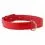 Ploch&yacute; kožen&yacute; obojok červen&yacute; 46 - 60cm, 35mm