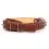 Kožen&yacute; obojok COLLAR ostnat&yacute;, dvojradov&yacute; 48 - 63 cm, hned&yacute;