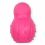 TPR Snowman gumená hračka pre psa - ružová 9,5cm