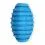 TPR Rugby lopta s rolničkou pre psa - modr&aacute;, 10cm