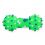 Hračka pre psa - vinylová pískajúca činka, zelená 10,5cm