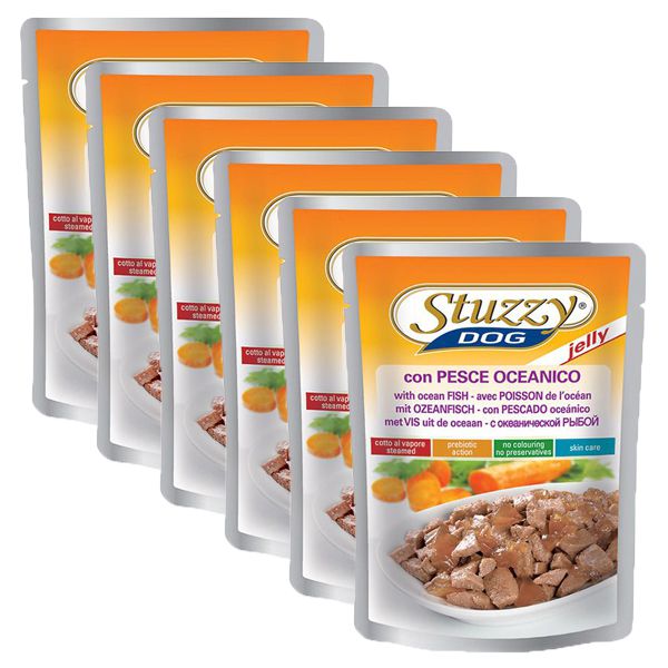 Stuzzy Dog - morské ryby v želé, 6 x 100 g