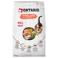 Ontario Cat Sterilised Salmon 6,5 kg