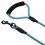 Okr&uacute;hle nylonov&eacute; vodidlo pre psy modr&eacute;, L - 120 cm