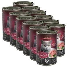 Konzerva pre mačky Leonardo - Hydina 12 x 400g