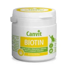 Canvit Biotin - pr&iacute;pravok na zdrav&uacute; a leskl&uacute; srsť mačiek 100 tbl. / 100 g