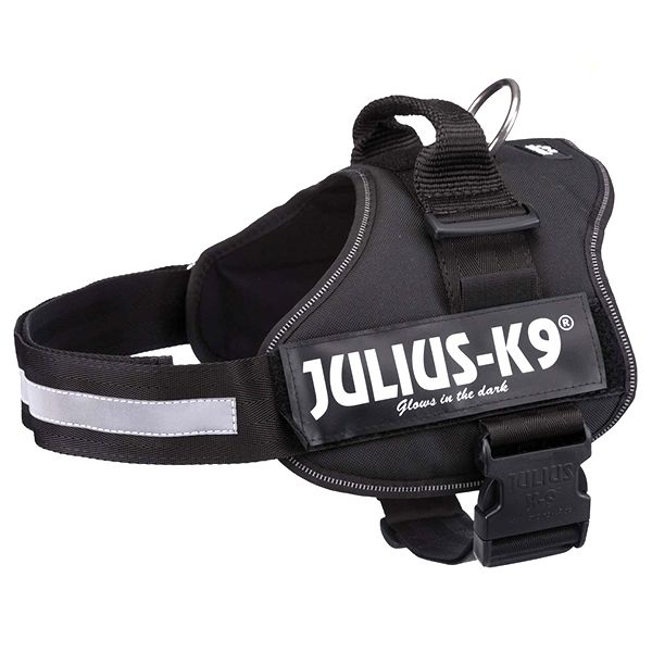 Silový postroj pre psy Julius K9 - čierny, L-XL/71-96cm