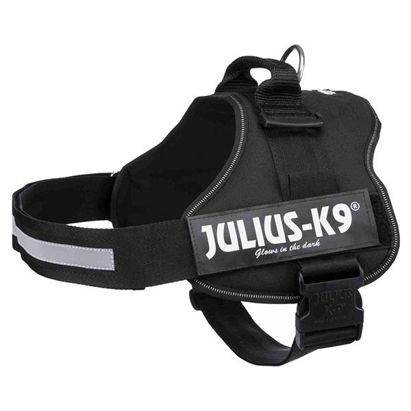 Silový postroj pre psy Julius K9 - čierny, XL/82-116 cm