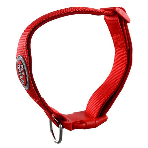 Červený neoprénový obojok 28-45 cm / 20 mm, L