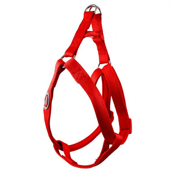 Červený neoprénový postroj 37-50 cm / 15 mm, S