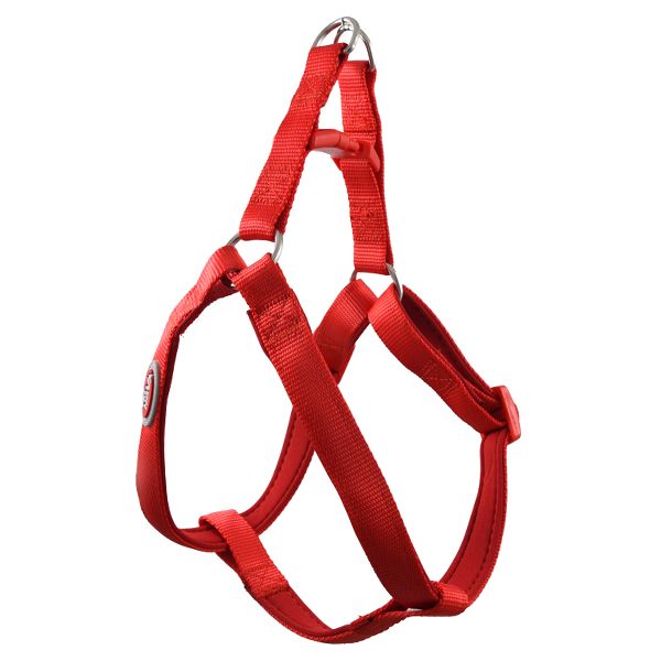 Červený neoprénový postroj 41-58 cm / 20 mm, L
