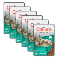 CALIBRA Cat Adult Sterilised kúsky s pečeňou v omáčke 6 x 100 g