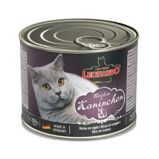 Konzerva pre mačku Leonardo - Králik 200g
