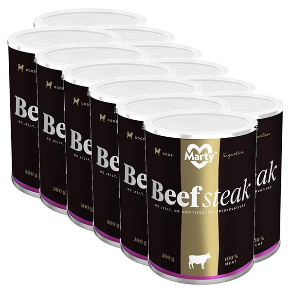 Konzerva MARTY Signature Beef Steak 12 x 300 g