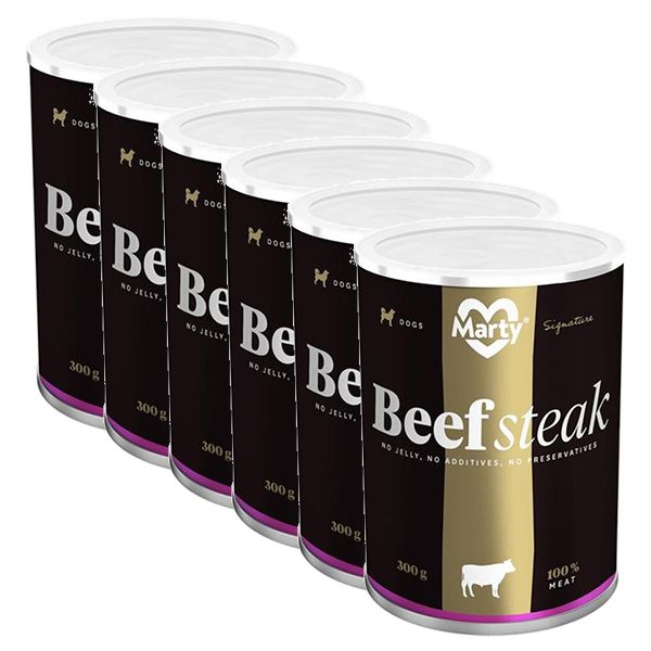 Konzerva MARTY Signature Beef Steak 6 x 300 g