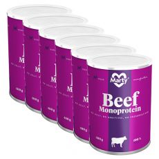 Konzerva MARTY Beef Monoprotein 6 x 400 g