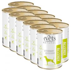 4Vets Natural Veterinary Exclusive ALLERGY 12 x 400 g
