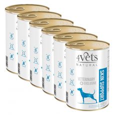 4Vets Natural Veterinary Exclusive SKIN SUPPORT 6 x 400 g