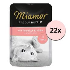 MIAMOR Ragout Royal tuniak a kura v omáčke 22 x 100 g