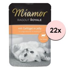 MIAMOR Ragout Royal Kitten hydina v želé 22 x 100 g