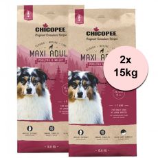 CHICOPEE Maxi Adult Poultry & Millet 2 x 15 kg