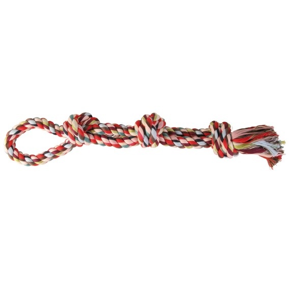 Hračka pre psov - bavlnený povraz s uzlom - 60cm