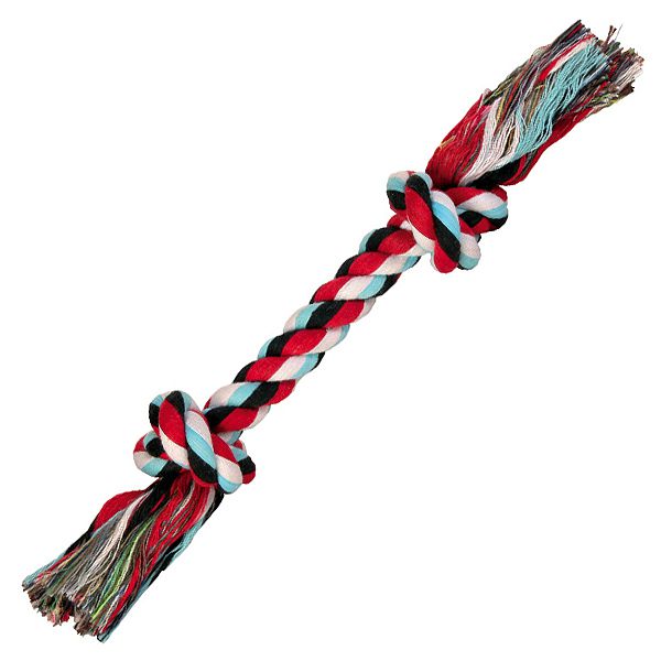 Hračka pre psa - bavlnený povraz s uzlom - 26cm