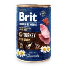 Konzerva Brit premium by Nature Turkey & Liver 400 g