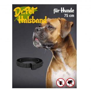 Dr.Pet antiparazitárny obojok pre psy ČERVENÝ 75 cm