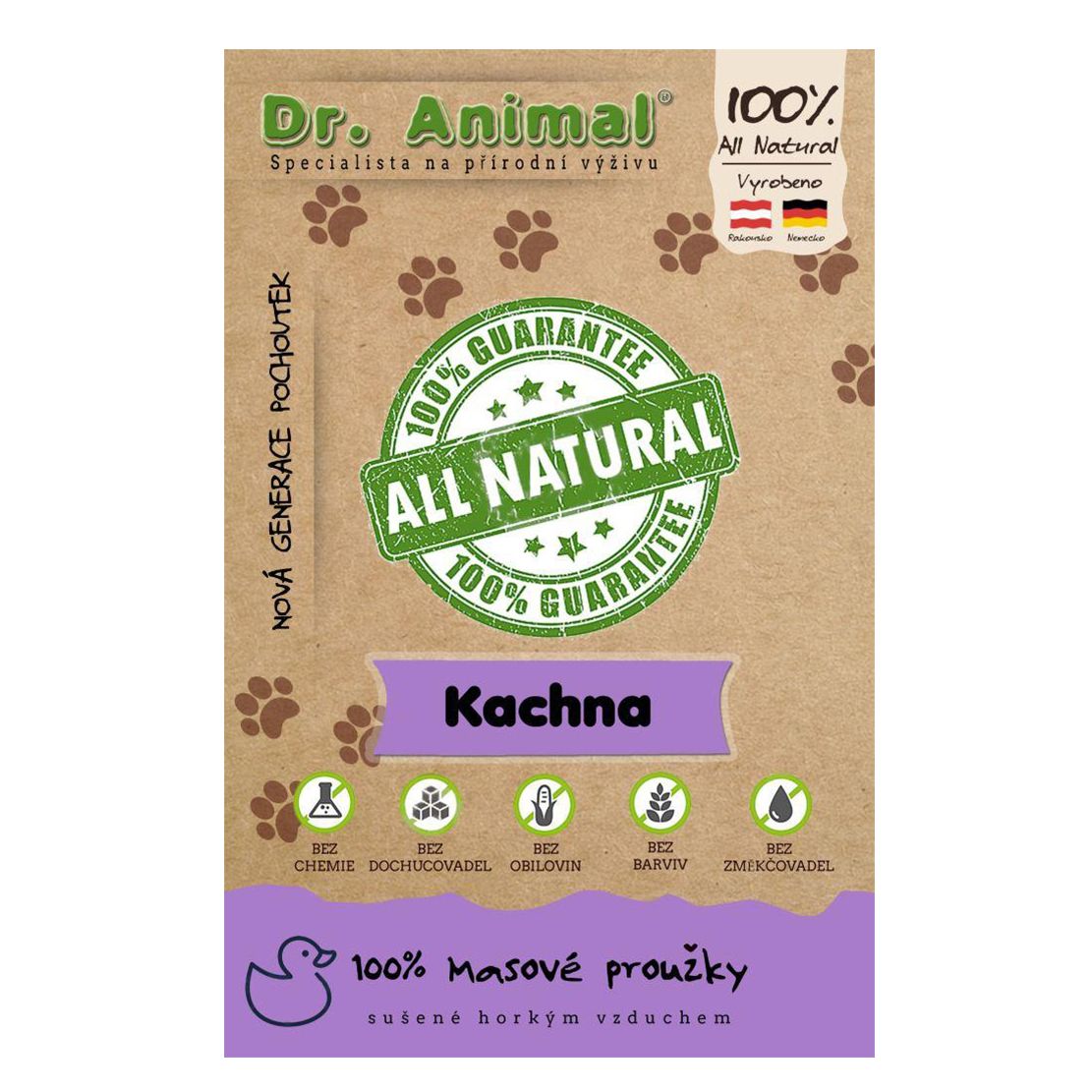 Dr.Animal 100 % kačacie mäsové prúžky 80 g