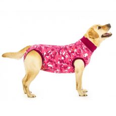 Pooperačné oblečenie pre psa XXS kamufláž ružová
