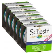 Schesir kitten kura s aloe vera v želé 6 x 85 g