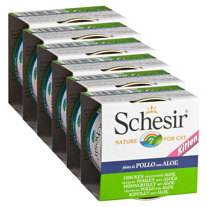 Schesir kitten kura s aloe vera v želé 6 x 85 g
