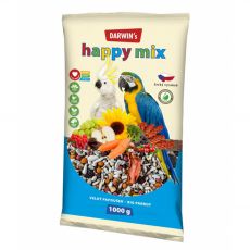 Darwin’s Happy Mix krmivo pre veľké papagáje 1 kg