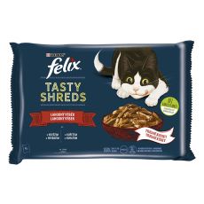 Kapsičky FELIX Tasty Shreds lahodný výber v šťave 4 x 80 g